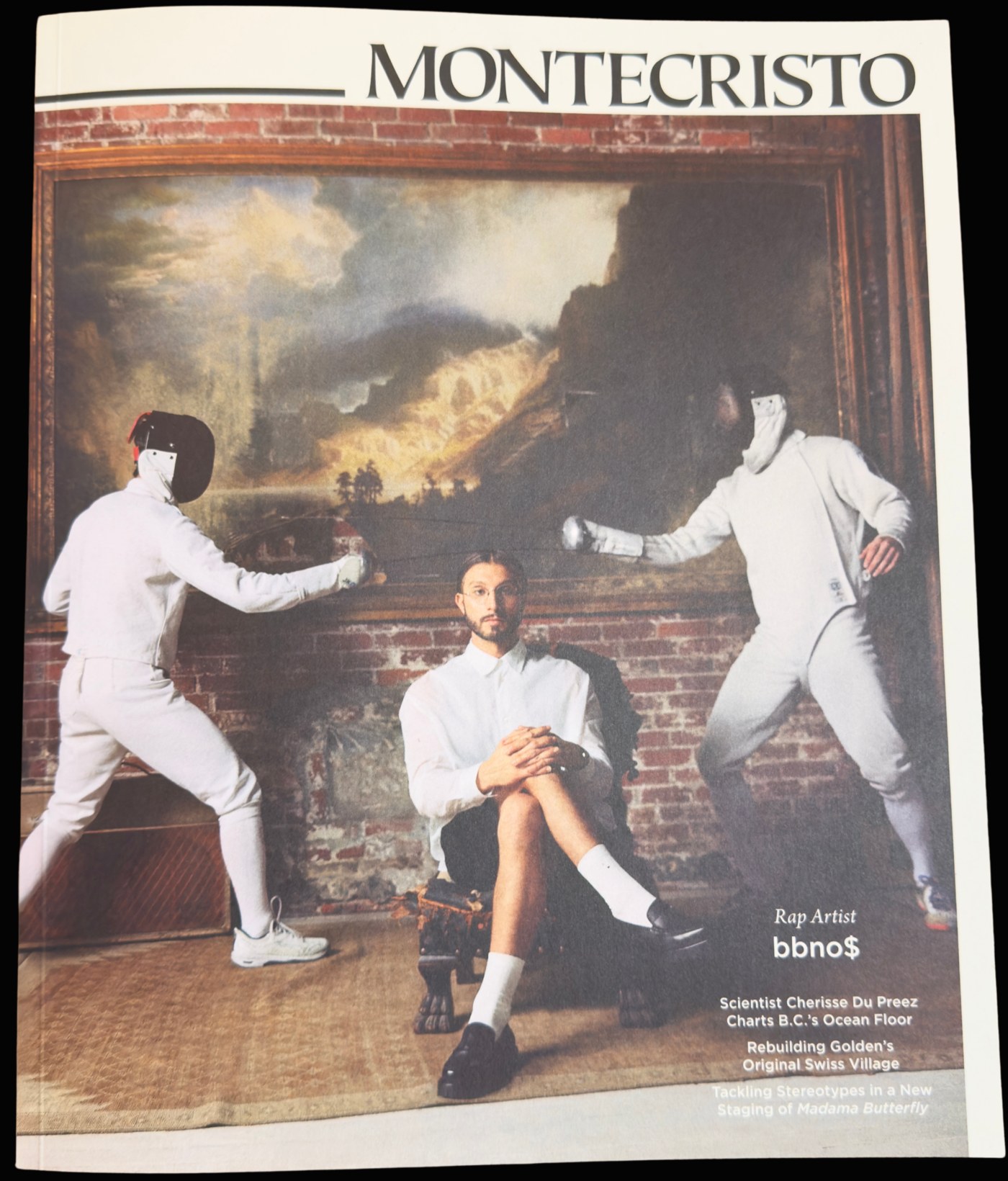 Montecristo Magazine Spring 2025 cover with bbno$ — set design by Rader Turner